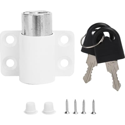 3Ring Wit Veiligheidsslot Schuifraam Inbraakwerende Gesp voor Kunststof Stalen Raam Huis white