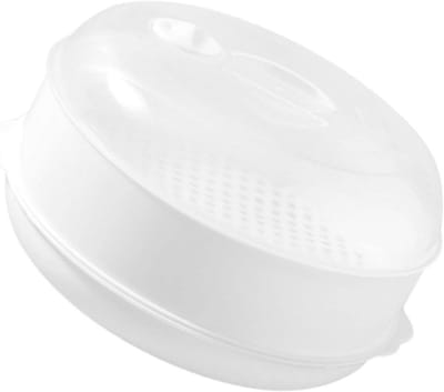 Magnetron Stoompan - Stoomkoker - Gezond Koken - 3 Lagen - 20.5 cm - Wit