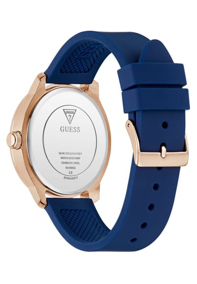 Guess Colton Quartz Analoog Horloge Blauw Behuizing: 100% Roestvrij Staal| Armband: Roestvrij Staal 42 mm U1487G1M, U1487G2M, U1487G3M, U1488G1M, U1488G2M, U1488G5M