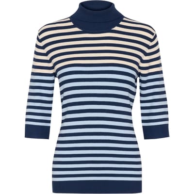 Geribde col roulé pullover voor dames CULTURE Annemette