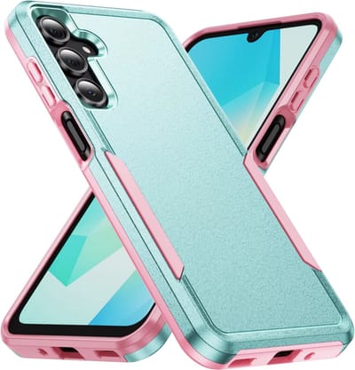 Hoesje Geschikt voor Samsung Galaxy S25 – Beschermende Telefoonhoes, Telefoonhoes met Volledige Bescherming, Duurzaam Smartphone Accessoire voor Dagelijks Gebruik-Groen en Roze