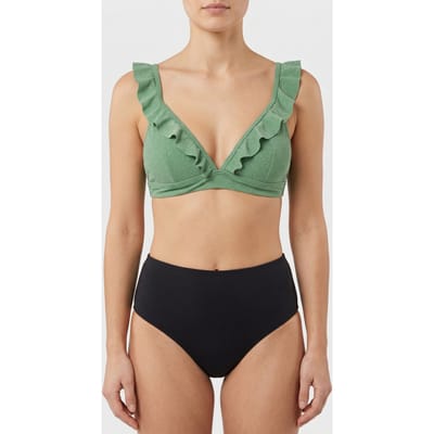 Shiwi Bobby Bikini Top Sicily Glitter Kelly Green Size: 34 | Bikinis Outlet | Dames | Groen