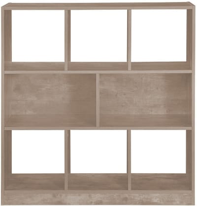 Hoppa! Boekenkast 8 Vakken - Greige - Hout - 97.5 x 30 x 100 cm (B x D x H)