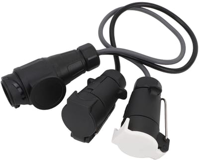 Dailygoods - Trekhaak Adapter - 12V 13-polig - Verbeter je veiligheid - Geschikt voor Campers - 7-polig - Eenvoudige aansluiting - Robuuste kwaliteit