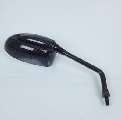 Rétroviseur droit Mad Aircraft carbone pour moto scooter M8 Pas 1.25 inv Neuf