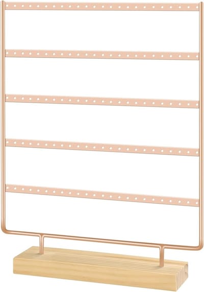 Sieradenhouder voor Oorbellen, Oorbellen Organizer met 5 Lagen en 120 Gaten, Ideaal voor Vrouwen en Oorbellen Collectie