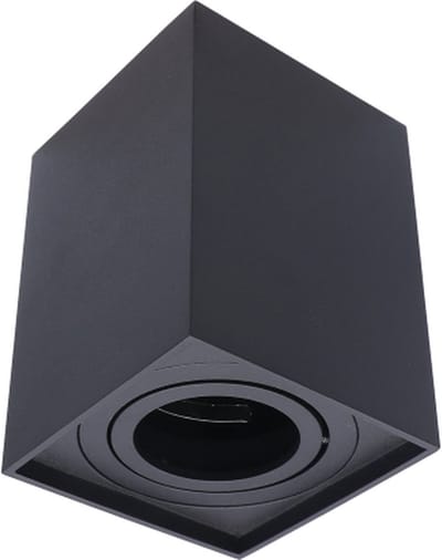 Xtra Warm Led-Opbouwlamp-GU10-vierkant-80x80x80-zwart