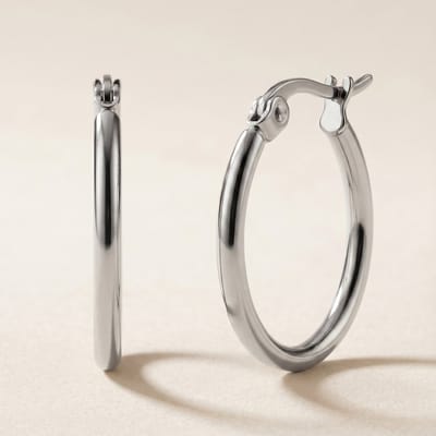 Lundholm 2cm Eefje Oorringen Dames Zilverkleurig – Premium Stainless Steel – Zilveren Hoops – Oorringen 2 cm – Minimalistische Oorbellen Dames – Waterproof & Hypoallergeen – Scandinavisch Design
