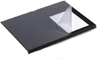 Bureauonderlegger Randbescherming - Kantoor Organizer - Bureau Beschermen - Met Bergruimte - 65 x 52 cm - Zwart