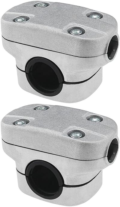 Dailygoody - Grastrimmer Handvat Klem - Aluminium Beugel Klem - 26mm - Geschikt voor 18mm Handvat - Set van 2 - Trimmer Accessoires