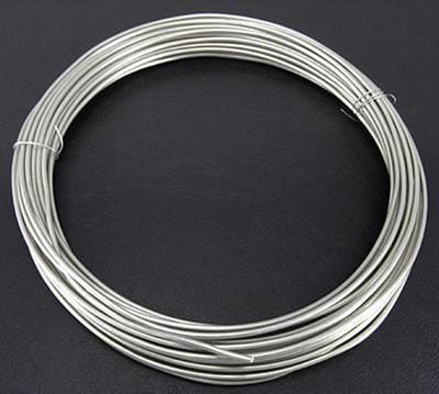 Zilveren Aluminiumdraad - 1,0 mm dik
