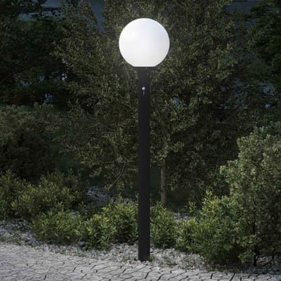 vidaXL Bolderverlichting met sensor 120 cm zwart IP44