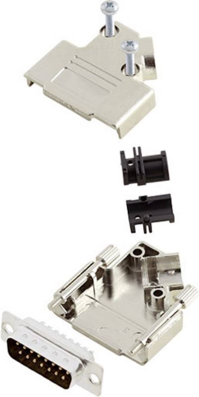 Amphenol L17D45PK-M-25+L717SDB25P D-sub male connectorset 45 ° Aantal polen: 25 Soldeerkelk 1 stuk(s)