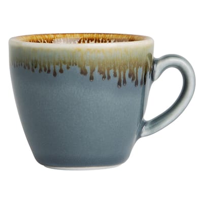 Olympia Kiln Espresso Kopjes Porselein - Blauw - 8,5cl - Set van 6