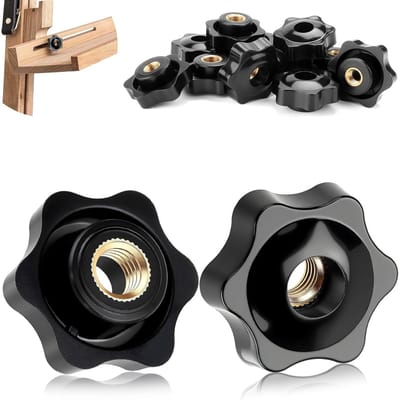 Sterknop M8 - 32 mm messing - knurled - ideaal voor fitnessapparatuur - ShopVlot