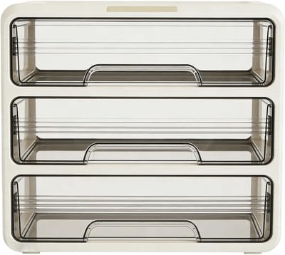 Make-up Organizer - Cosmetica Opbergdoos - Schoonheidsproducten Ordenen - Transparant Ontwerp - 345D x 295B x 245H cm - Transparant