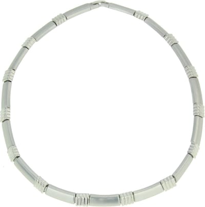 Behave - Ketting Dames - Mat en Glanzend Zilverkleur