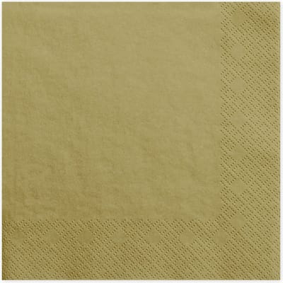 PartyDeco - Servetten Goud - 33 x 33 cm