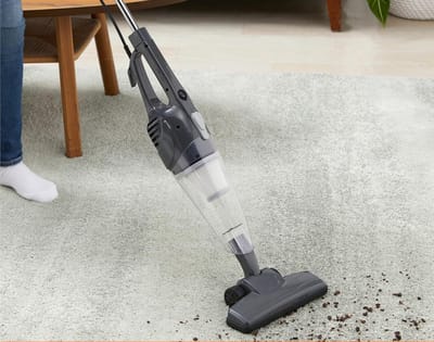 ECO PowerStick Pro – 2-in-1 Snoer Stofzuiger – 13 kPa Krachtige Zuigkracht – ECO Motor – HEPA Filtratie – Lichtgewicht 1.8 kg – Voor Tapijt & Harde Vloeren – Wendbare Swivel Borstel – Zakloos – Zwart