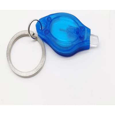 Lampe Torche Porte-clés Ultra Mini Anneau de Clé Forme de losange pour Durcissement UV Lumière Violette Blue blue