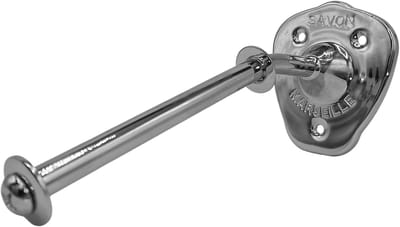Zeepstang RVS - Hangende Zeephouder voor Zeepbol aan de Muur - Glanzend RVS, Chroom - Inox Rotating Soap Holder