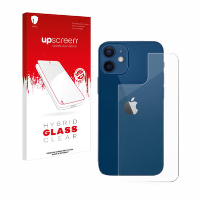 upscreen - Screenprotector voor Apple iPhone 12 / 12 Pro (Achterkant) - Folie Beschermfolie Beschermglas transparant