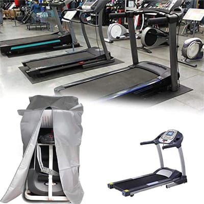Loopbandafdekking Vouwbaar - Fitnessapparaten Hoes - Bescherming Thuisgym - Stof- en Waterdicht - 91x91x152 cm - Zilver