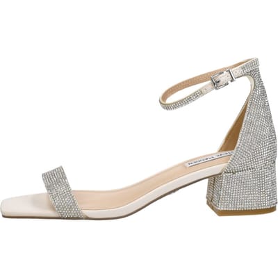 Steve Madden Gena-R Sandalen Hak - Zilverkleur - Maat 36
