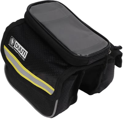 Dailygoods- Fietstas Waterdicht - Telefoonhouder - Schokbestendig - Reflecterende Banden - Duurzaam Nylon - Grote Capaciteit