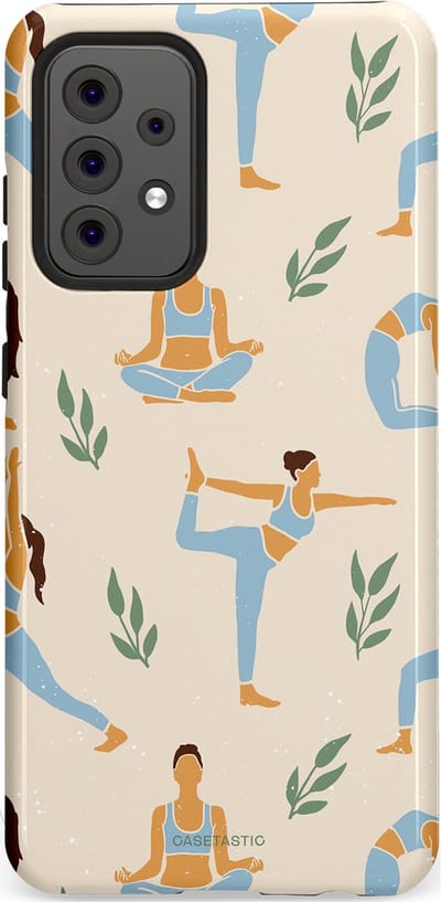 Casetastic Hoesje Geschikt voor Samsung A52 (4G/5G/s) - Stijlvolle Beschermende Duo-layer Case - Yoga zen