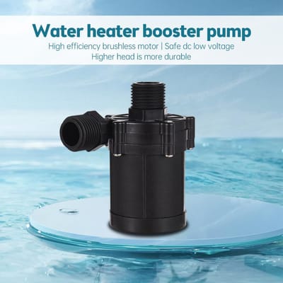 Pompe à eau submersible DC 24V 90 degrés à faible bruit Mini pompe d'immersion 12m de hauteur de refoulement Moteur sans balais 700L/h Pompe de surpression 4824B 24V