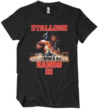 Rambo III Poster Big Tall T-shirt CLC-1-RBO007-DTF757