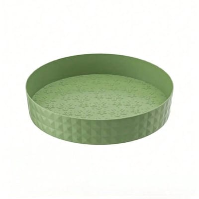 1Pc Keuken Opslag Kruidenrek 360 Graden Roterende Kast Organisator Lade Antislip Spice Ronde Rack Plaat Cosmetische organizer 1PC groen