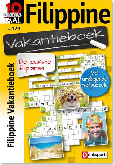 Denksport Puzzelboek 10 voor Taal - Filippine vakantieboek, editie 129