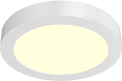 LED Downlight Opbouwspot - Brinton Thin - 18W 1760lm 120° Bundelhoek - Warm Wit 3000K - IP40 - Rond - Wit - Ø231mm