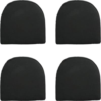 Madison - Zitkussen Wicker York Rib black - Ca. 48x48 cm - Set van 4