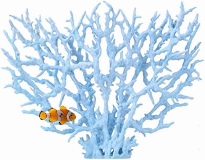 Vivid Kunststof Vissen Ornament voor Aquarium en Onderwater Tuin, Perfect voor Decoratie en Vis Tank Accessoires (Blauw)