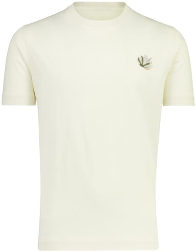 T-shirt mos mosh beige met back print
