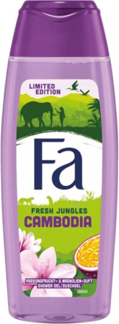 Fa - Fresh Jungles Cambodia - Douchegel - Passievrucht & Magnolia - 250 ml - 1 stuk