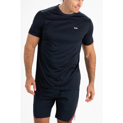 Ademend Sport T-shirt Heren - Sjeng Sports TEX - Ultralicht t-shirt - Donkerblauw - Fitness - Padel - Tennis