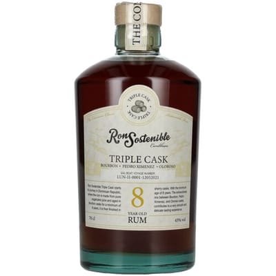 Ron Sostenible 8 Years Old Triple Cask Rum 43% Vol. 0,7l
