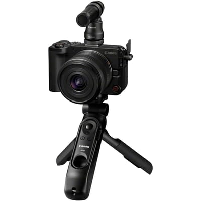Canon EOS R50 V Content Creator Kit + RF-S 14-30mm F4-6.3 IS STM PZ - Systeemcamera - 4K video - Kantelbaar touchscreen - Geavanceerde videofuncties - Inclusief accessoires - Camera met lens