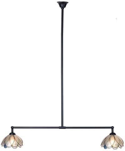 Tiffany T-lamp 2 lichts Sparkling Pioenroos - Art Deco Trade