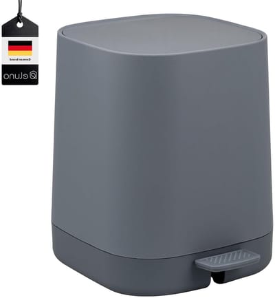 Pedaalemmer - Vuilnisemmer Kosmetica - Hygiënisch Afval Verwijderen - Soft-close Deksel - 45 Liter - Grijs