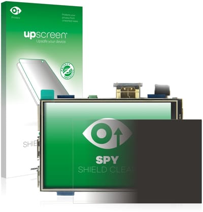 upscreen - privacy screenprotector voor Raspberry Pi Touchscreen (3.5") - Folie Beschermfolie Blauwlichtfilter