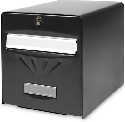 Brievenbus Standaard - Postbak - Post Ontvangen - Deur met stopfunctie - 36.5 x 28 x 31 cm - Antraciet
