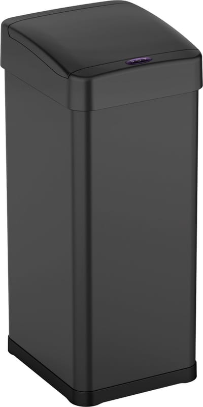 Bayt Prullenbak - Prullenbak 60 Liter - Prullenbak met Sensor - Vuilnisbak - Afvalbak - Afvalemmer - Metaal - Zwart