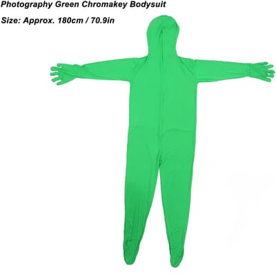 Dailygoods- Bodysuit Groen - Chromakey Bodysuit - Volledig Lichaam - Unisex Kostuum - Fotografie/Film - Lichtgewicht/Ademend - Groene Suit