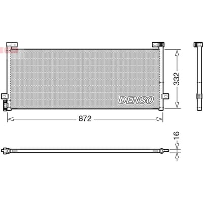 Condensator, airconditioning DENSO DCN99072