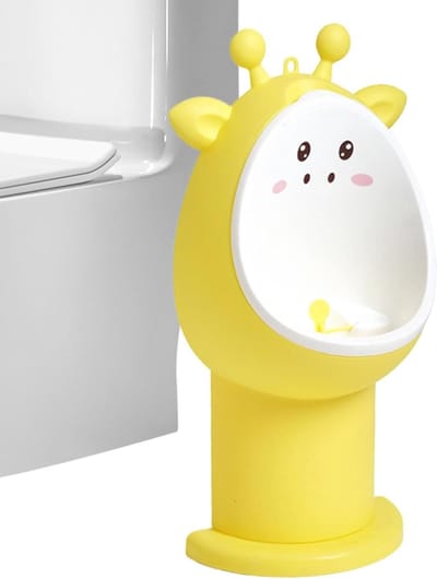 Kinder Urinoir - Potty training - Zindelijk worden - Met windmolen - 44 x 265 cm - Geel